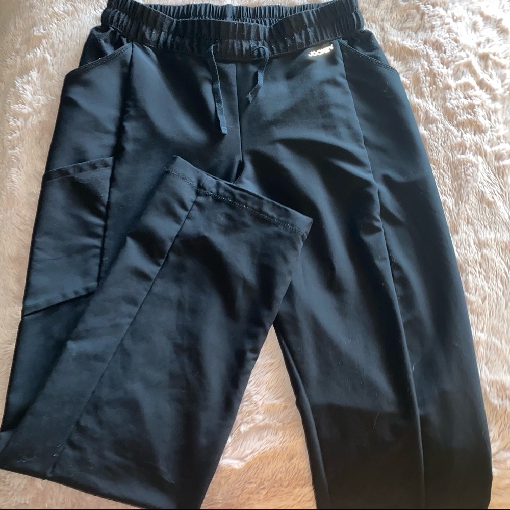 Black Jockey Scrub Pants